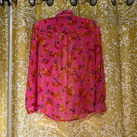 Freebird colorful sheer blouse - Picture 2 of 3